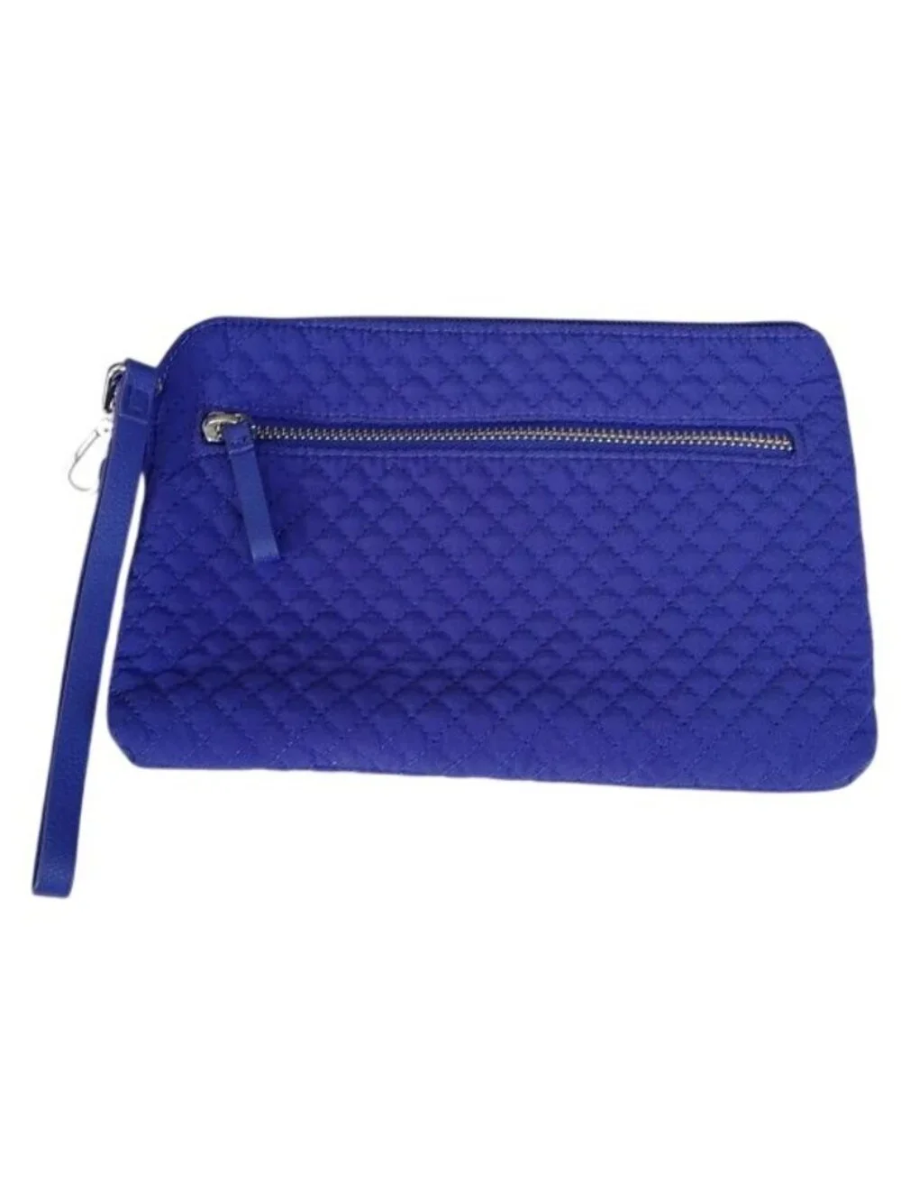 Vera Bradley Iconic Microfiber Pouch Wristlet, Gage Blue - Picture 2 of 4